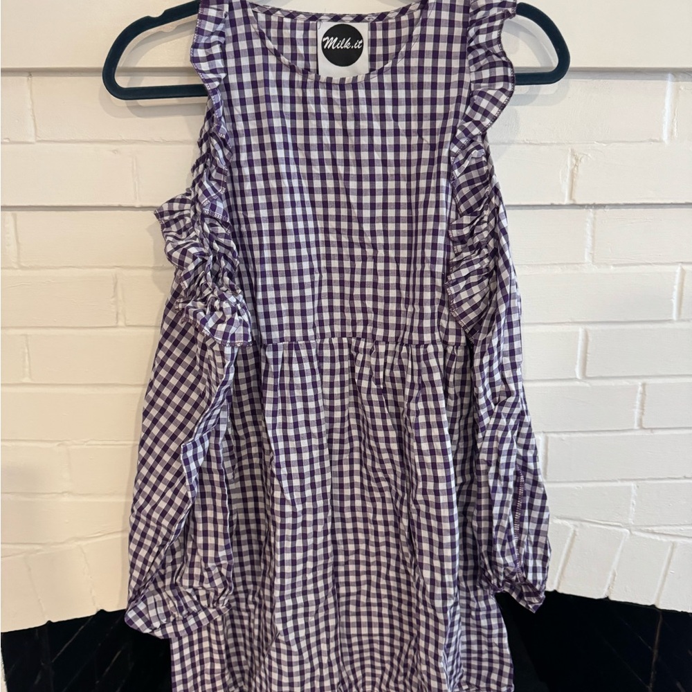 Purple Gingham Dress